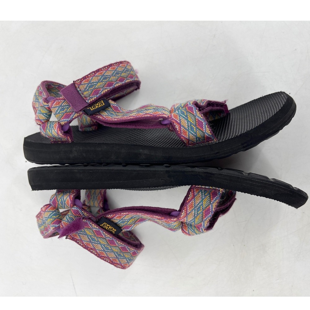 Teva Original Universal Sandals Womens Size 8 Purple Multi Excellent Strappy - Picture 5 of 7